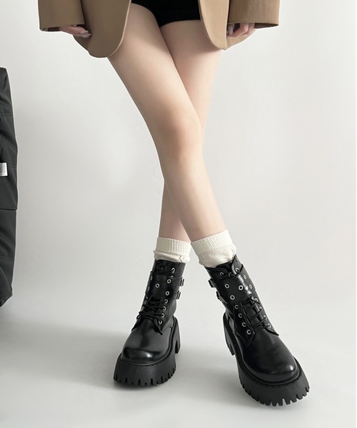 「Shoes in Closet」 ショートブーツ LL ブラック レディース_画像7
