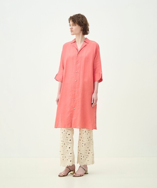 MACPHEE（マカフィー） パンツ サークルフラワークロシェ セミフレア