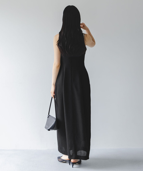 NOBLE（ノーブル） ワンピース 「洗える」ドンゴロスカーブワンピース