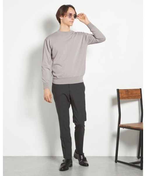 SUIT SELECT tシャツ 「RBC」コットンブレンドモックネックニット 