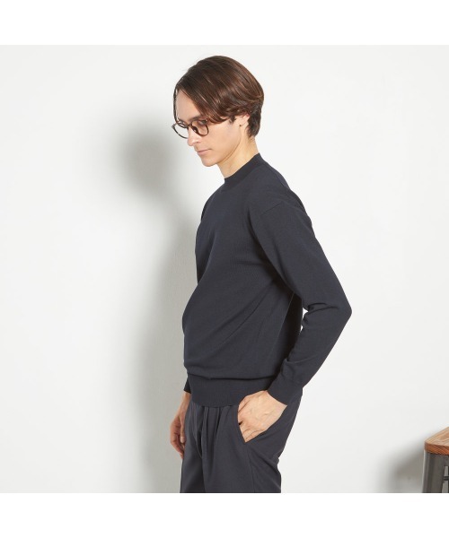 SUIT SELECT tシャツ 「RBC」コットンブレンドモックネックニット 