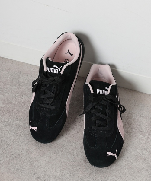 「PUMA」 ローカットスニーカー 24cm ブラック レディースの画像