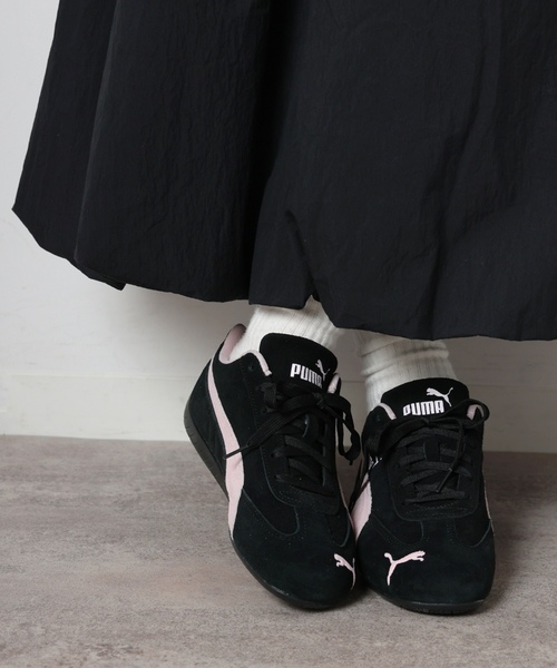 「PUMA」 ローカットスニーカー 24cm ブラック レディースの画像
