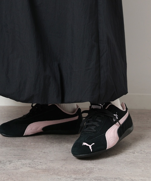 「PUMA」 ローカットスニーカー 24cm ブラック レディースの画像