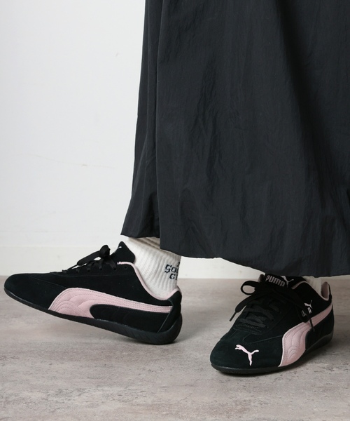 「PUMA」 ローカットスニーカー 24cm ブラック レディースの画像