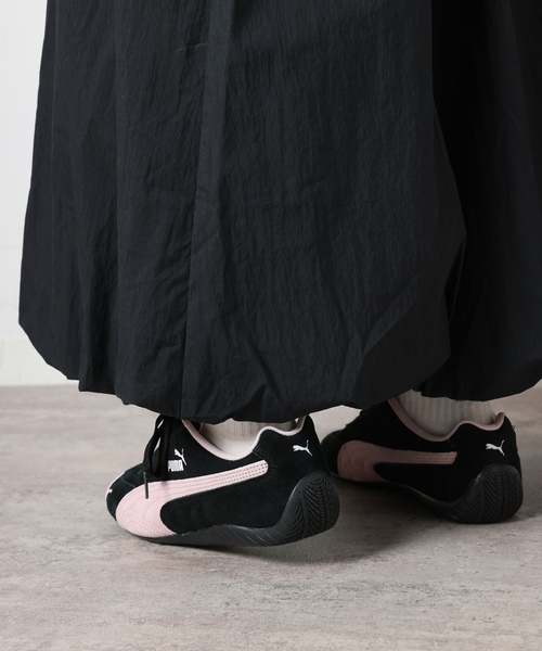 「PUMA」 ローカットスニーカー 24cm ブラック レディースの画像