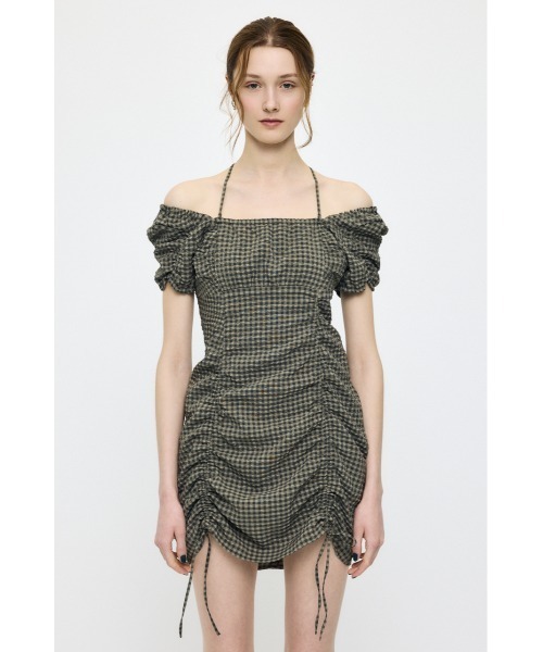 MOUSSY（マウジー） ワンピース MULTIWAY GATHER ミニドレス