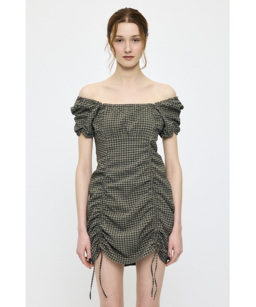 MOUSSY（マウジー） ワンピース MULTIWAY GATHER ミニドレス