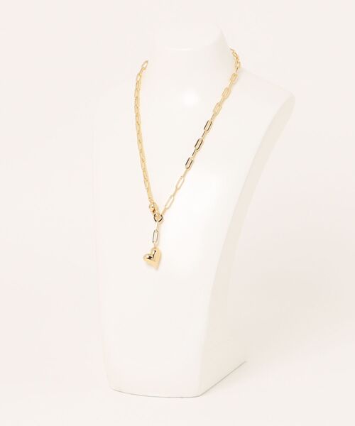 ネックレス 「JENNY BIRD/ジェニーバード」ハート　チェーンネックレス　Puffy Heart Necklace レディース メンズの画像