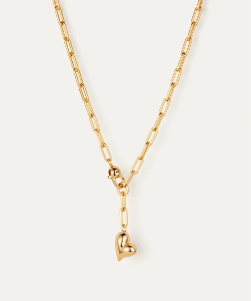 ネックレス 「JENNY BIRD/ジェニーバード」ハート　チェーンネックレス　Puffy Heart Necklace レディース メンズの画像