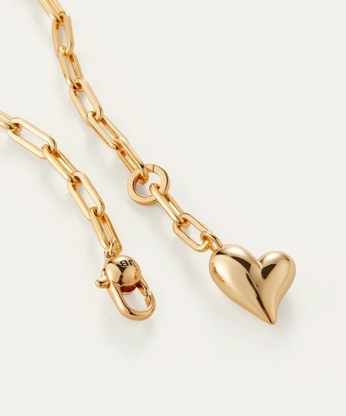ネックレス 「JENNY BIRD/ジェニーバード」ハート　チェーンネックレス　Puffy Heart Necklace レディース メンズの画像