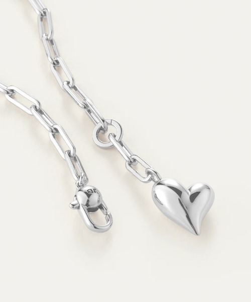 ネックレス 「JENNY BIRD/ジェニーバード」ハート　チェーンネックレス　Puffy Heart Necklace レディース メンズの画像