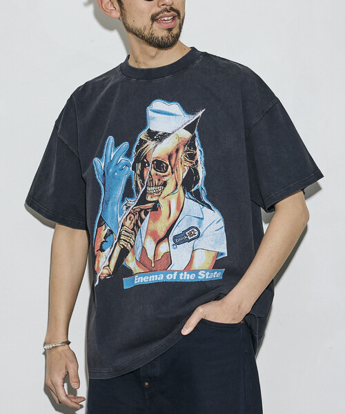 Blink182 Tシャツ　ネイビー　バンドTシャツ パンク FREAK'S STORE（フリークスストア） tシャツ 「EXCLUSIVE」BLINK182