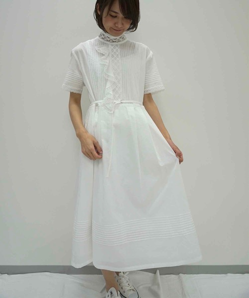 「haupia」 半袖ワンピース MEDIUM グレー レディース_画像5