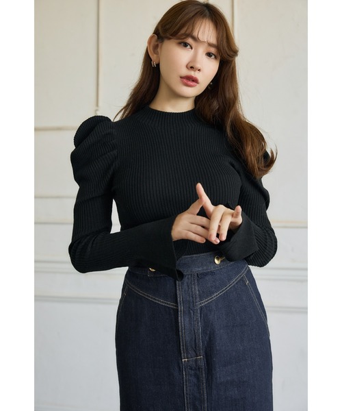 「Her lip to」 長袖ニット M グレー レディース_画像8