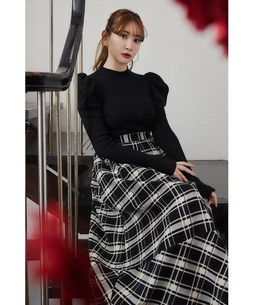 「Her lip to」 長袖ニット M グレー レディース_画像9