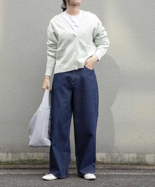 「FORK&SPOON」 デニムパンツ 1 ネイビー レディース_画像9