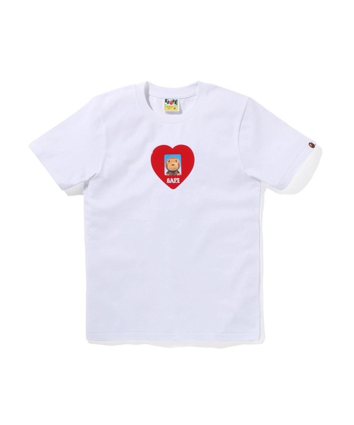 A BATHING APE（アベイシングエイプ） tシャツ HEART ID MILO PHOTO