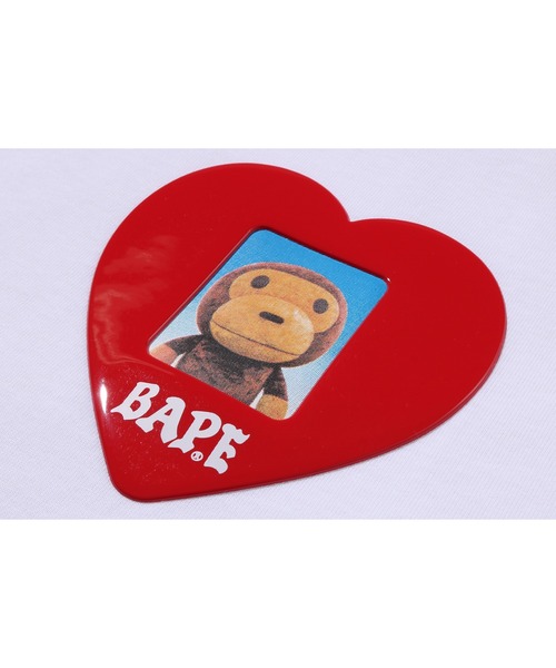 A BATHING APE（アベイシングエイプ） tシャツ HEART ID MILO PHOTO