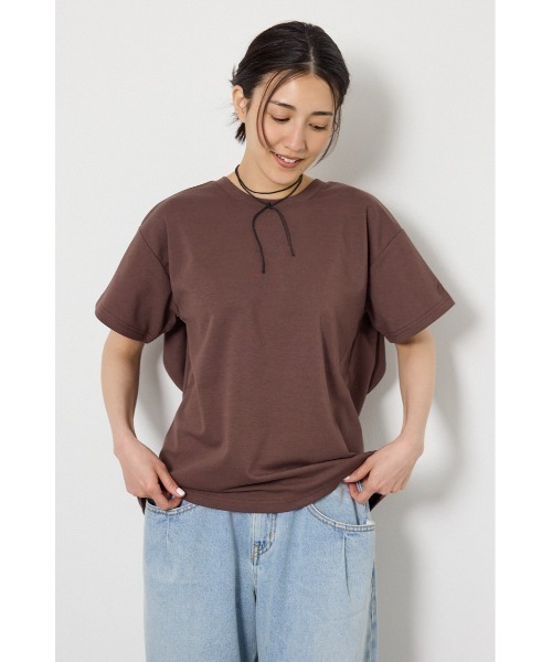 tシャツ ビッグリボン2WAY Tシャツ レディースの画像