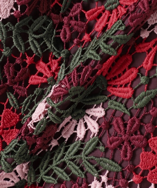 「IENA LA BOUCLE」 ロングスカート 38 レッド レディース_画像9