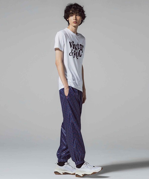 「VIKTOR&ROLF」 イージーパンツ 46 ネイビー メンズ_画像6