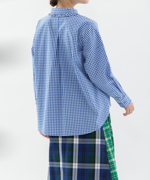 「nop de nod」 長袖ブラウス M スミクロ レディース_画像7