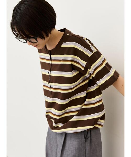 Samansa Mos2（サマンサモスモス） ヘンリーネック tシャツ 半袖