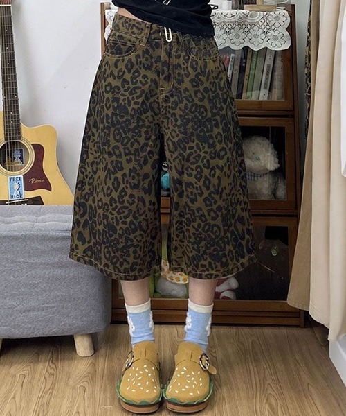 DAY CLOSET ワイドパンツ ハーフパンツ ジーンズ デニム デニムパンツ