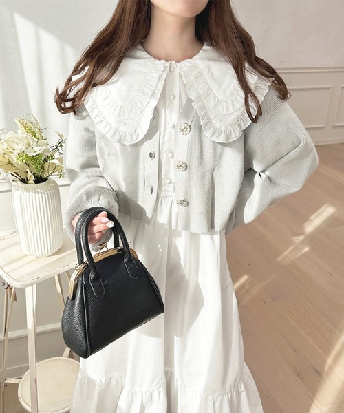 「apres jour」 長袖ワンピース X-LARGE ピンクベージュ レディース_画像9