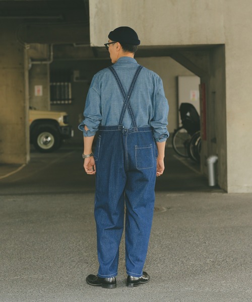 WAIPER.inc オーバーオール サロペット ダンガリーデニム シンチバック
