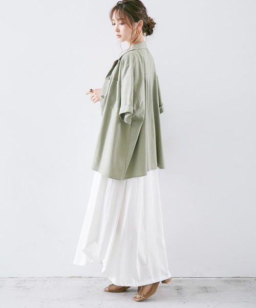 Fashion Letter ワンピース オーガニックコットンノースリーブA