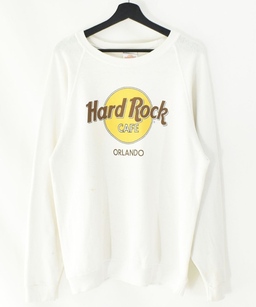 スウェット ヴィンテージ古着 80 S Hard メンズファッション Rock Cafe ハードロックカフェ ロゴ スウェット プリントスウェット