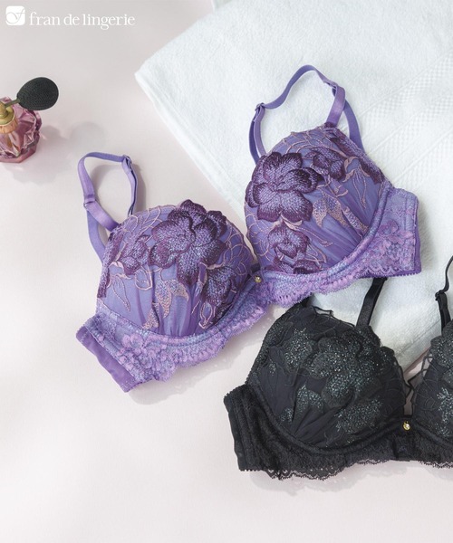 fran de lingerie（フランデランジェリー） ブラジャー Shiny Fleur