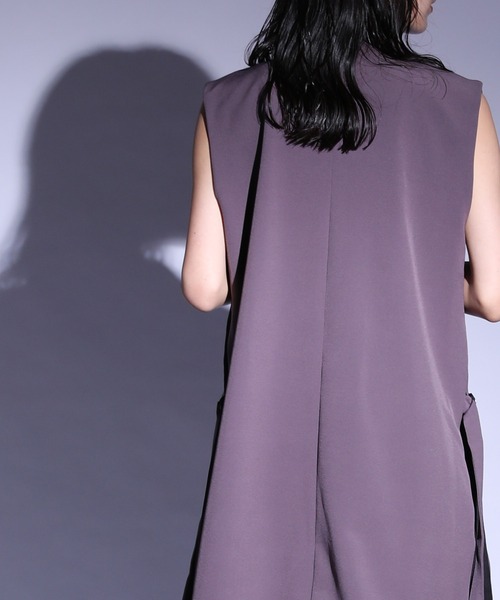 Limue ベスト ジレ サイドスリットジレ レディース : ZOZOTOWN