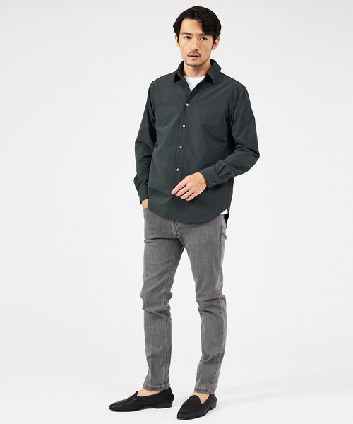 シャツ 「ナチュラルストレッチ」リラックス レギュラーカラー シャツ / シャツブルゾン メンズ レディース | ABAHOUSE GRAY | 15