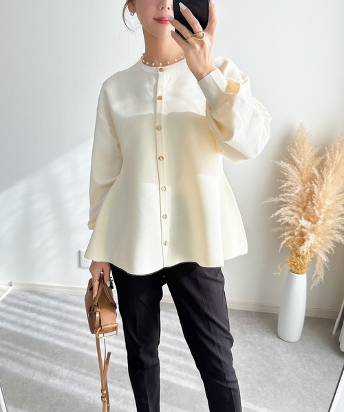 &. NOSTALGIA（ノスタルジア） カーディガン 「ZOZO限定」ペプラム