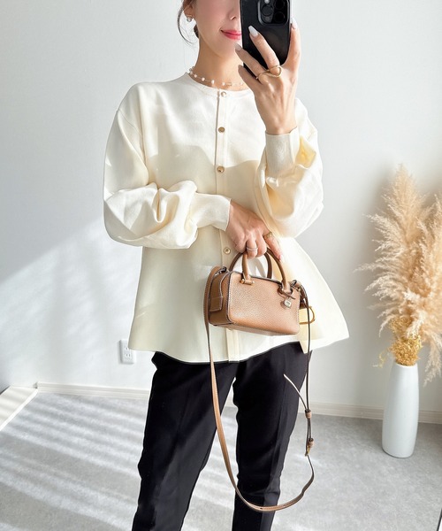 &. NOSTALGIA（ノスタルジア） カーディガン 「ZOZO限定」ペプラム