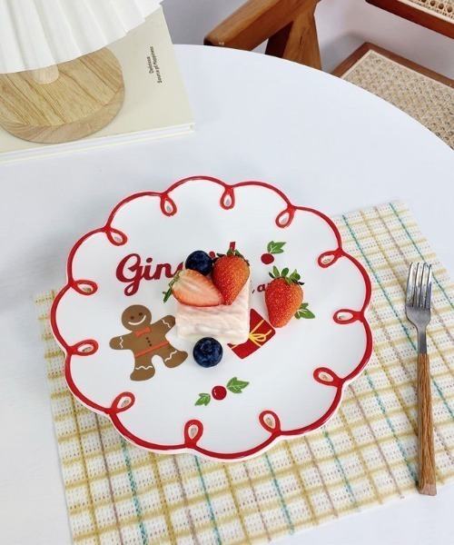 食器 クリスマス限定 retro christmas design plate : ZOZOTOWN Yahoo