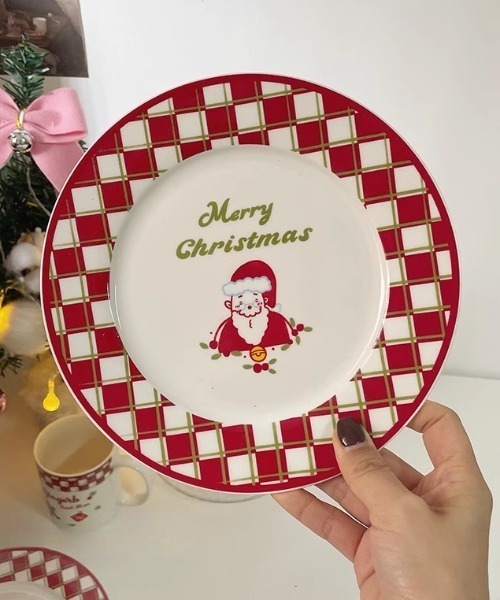 食器 クリスマス限定 retro christmas design plate : ZOZOTOWN Yahoo