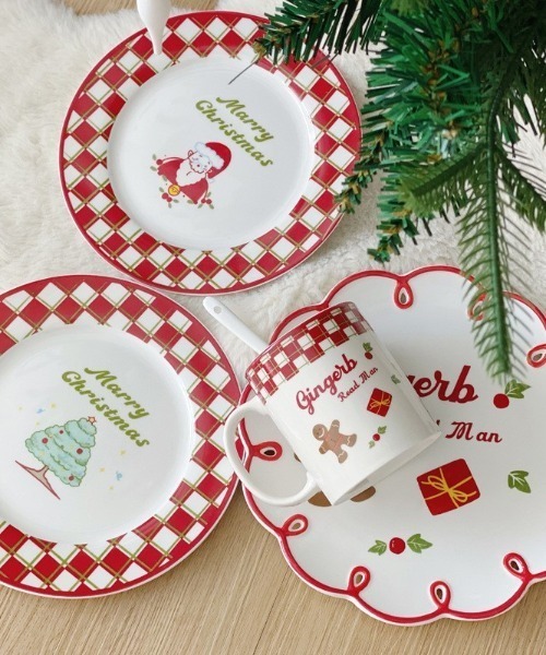  2010年クリスマスプレート 送料込 即決 レア 廃盤品 ジアン GIEN イヤープレート 2010年