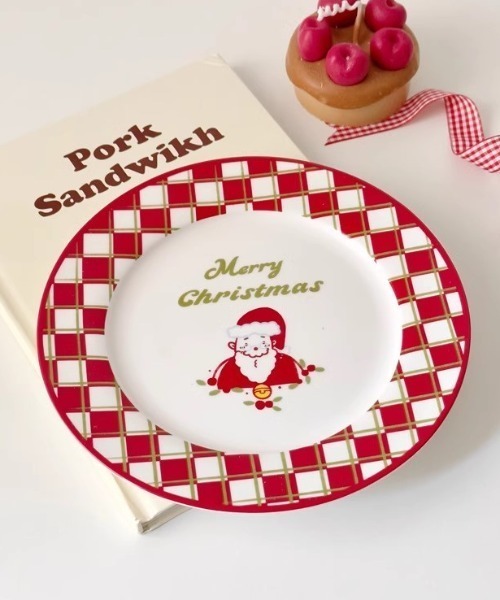 食器 クリスマス限定 retro christmas design plate : ZOZOTOWN Yahoo