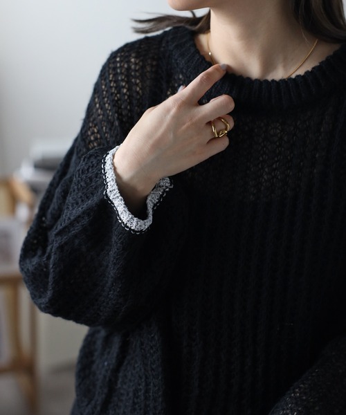 CHANEL 美品CCラメ　グリポア　カシミヤニットコート rinkan_50416-240220-0103