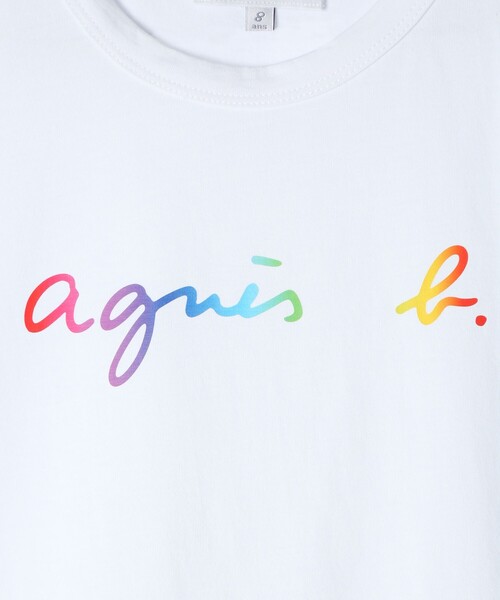 アニエスベー　キッズXLサイズ　半袖ロゴTシャツ agnes b.（アニエスベー） tシャツ キッズ ロゴ コットン 半袖 Tシャツ