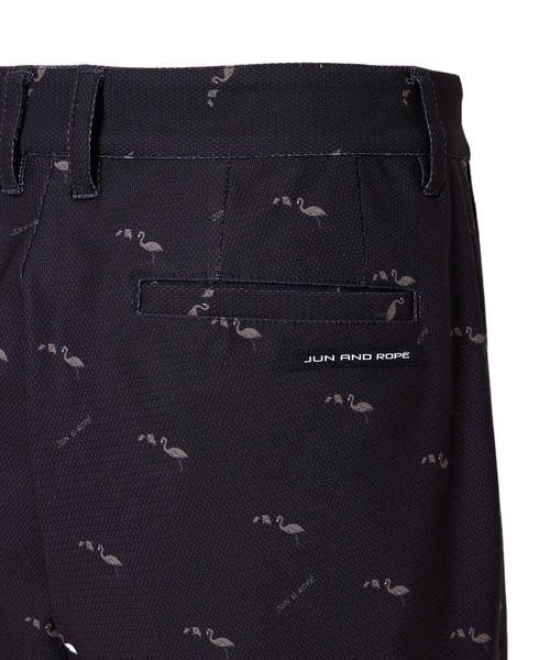 新品☆JUN&ROPE ウォームパンツ ￼定価21000円 JUN&ROPE' パンツ 「吸汗速乾」「UV」フラミンゴ柄メッシュ