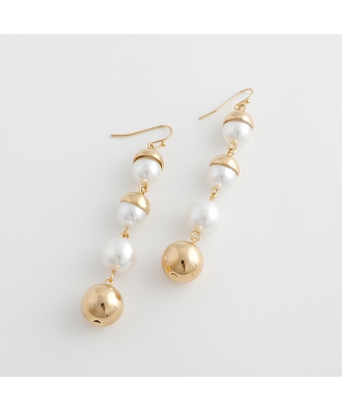 ピアス JewCas ビックパールチェーンBig Acorn ピアス「JC4645