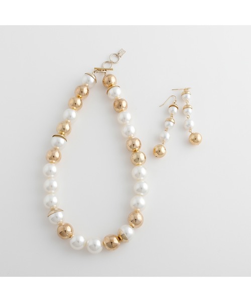 ピアス JewCas ビックパールチェーンBig Acorn ピアス「JC4645