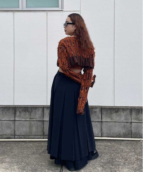 Ameri（アメリ） ロング スカート PLEATS LAYERED PLEATS SKIRT