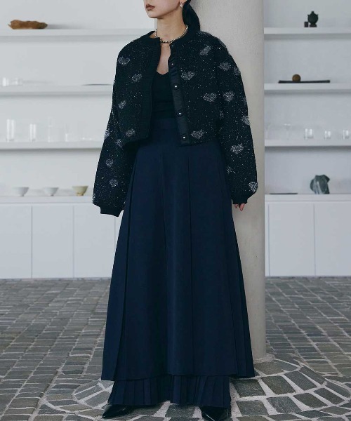 Ameri（アメリ） ロング スカート PLEATS LAYERED PLEATS SKIRT