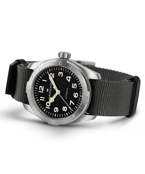 HAMILTON カーキ フィールド 黒 腕時計 箱付き 定価88000円 HAMILTON 腕時計 「ハミルトン」 Khaki Field （カーキ